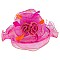 ORGANZA Roses and Feathers WIDE BRIM DERBY HAT