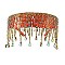 Crystal Curtain Tassel Pendants Visor Shield Sunglasses / HEADBAND