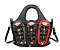 Premium Vegan Leather Woven Bucket Bag with Multi-color Splicing