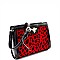 Bee Charm Faux-Fur Leopard Structured Shoulder Bag MH-MO7267