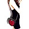 Bee Charm Faux-Fur Leopard Round Shoulder Bag  MH-MO7268
