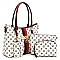 4-in-1 Monogram Queen Bee Stripe Satchel Set