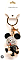 Rhinestone Multicolored Crystal Cute Pendant Charm Keychain with Lobster Clip