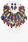 ASSORTED WOODEN BEADS STATEMENT NECKLACE SET