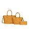 3-in-1 Twin Tote Value Set W Wallet