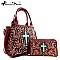 Montana West Turquoise Cross Satchel Combo Set