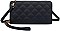 Double Zipper Quilted Wallet Wristlet