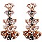 NE1251-LP  Glass Statement Dangle Earring