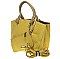 Multi Compartment Fashion Tote With External Poach