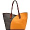 NG6425-LP Stitch Detail Color Block 2 in 1 Tote