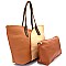 NG6425-LP Stitch Detail Color Block 2 in 1 Tote