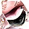 NHB048-LP Tassel Accent Whipstitched 3-Compartment Tote