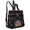 EMBROIDERED GARDEN ADIRA 2 WAY BACKPACK