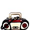 NOV005-LP Vintage Boombox Theme Novelty Bag