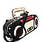 NOV005-LP Vintage Boombox Theme Novelty Bag