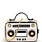 NOV006-LP Vintage Boombox Theme Novelty Bag