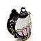 NOV017-LP Vintage Color Block Teapot Theme Novelty Cross Body