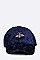 DISTRESSED BEE EMBELLISHED VELOUR CAP