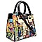 Magazine OBAMA Print Hardware Accent Mini Satchel RZ-OA2664