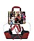 Magazine Cover Collage Clear Drawstring Backpack