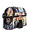 OBAMA MAGAZINE PRINT MULTI COMPARTMENT Cross Body Messenger