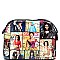 OBAMA MAGAZINE PRINT MULTI COMPARTMENT Cross Body Messenger