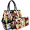 OBAMA Magazine Print 3 in 1 Patent Satchel Value SET