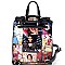 Obama Magazine Print Draw String Mini Backpack RZ-OA2708