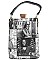 Collage Magazine Cover Handbag with Detachable Strap
