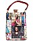 Collage Magazine Cover Handbag with Detachable Strap