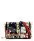 Zip Around Magazine Cover Collage Cross Body Clutch Wallet