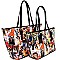 OBAMA Magazine Print 2 in 1 Twin Tote SET MH-OB6995