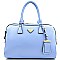 Saffiano Faux-leather Boston Satchel