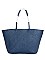 TRENDY NAVY Color Beach Bag with print