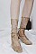 Crystal Accent Lace Ankle Socks LA-ESA7073