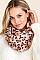 Pack of 12 Assorted Color Leopard Print Faux Fur Infinity Scarves