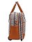 Oval Print Rolling Travel Bag