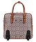 Oval Print Rolling Travel Bag