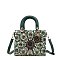Patent Flower Pattern Satchel / Cross-body Bag
