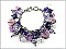 OB02112-RDAMY Purple Charm Bracelet