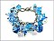 OB02112-RDBLU Blue Charm Bracelet