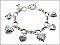 B6898L ATS Heart Danggling Casting Bracelet