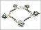 B6900L ATS Heart Danggling Casting Bracelet