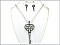 OS02438ASCRY Key Necklace necklace with earrings