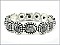 OB02394HMCRY Designer Texture Stretch Bracelet