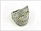 OR0289TTCRY Textured Stretch Ring With Stone