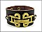 OB02618GBBRN DESIGNER LEATHER BRACELET