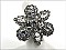 OR0344RDCRY Flower with Stones Ring