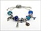 OB02767ASBLU MULTI BEAD NEW YORK THEME BRACELET