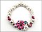 OB03024MSMUL FLOWER STRETCH BRACELET